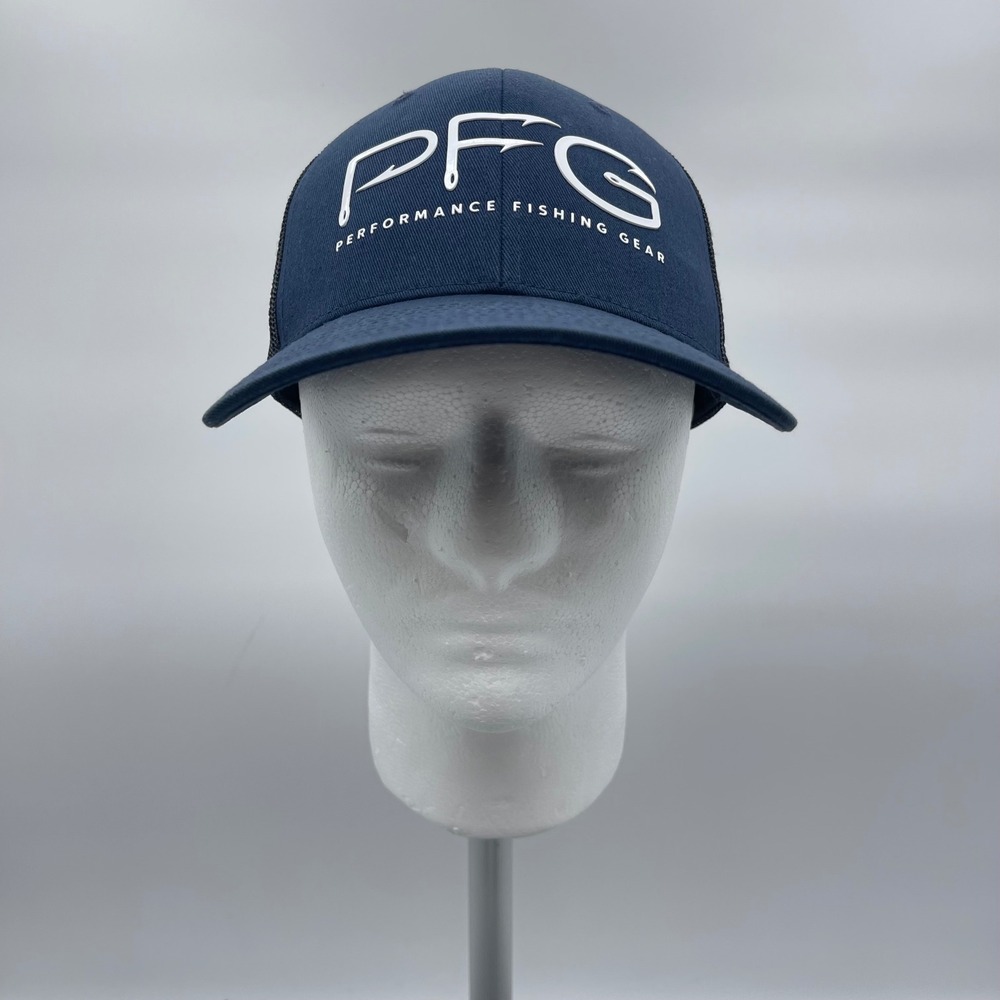 Columbia PFG Unisex Ball Cap O/S Navy Mesh Back Snapback Fishing Trucker Hat